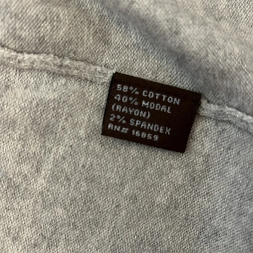 J. McGlaughlin Gray Cotton Blend Gold Chain Detail Cardigan Size Small - Picture 7 of 8